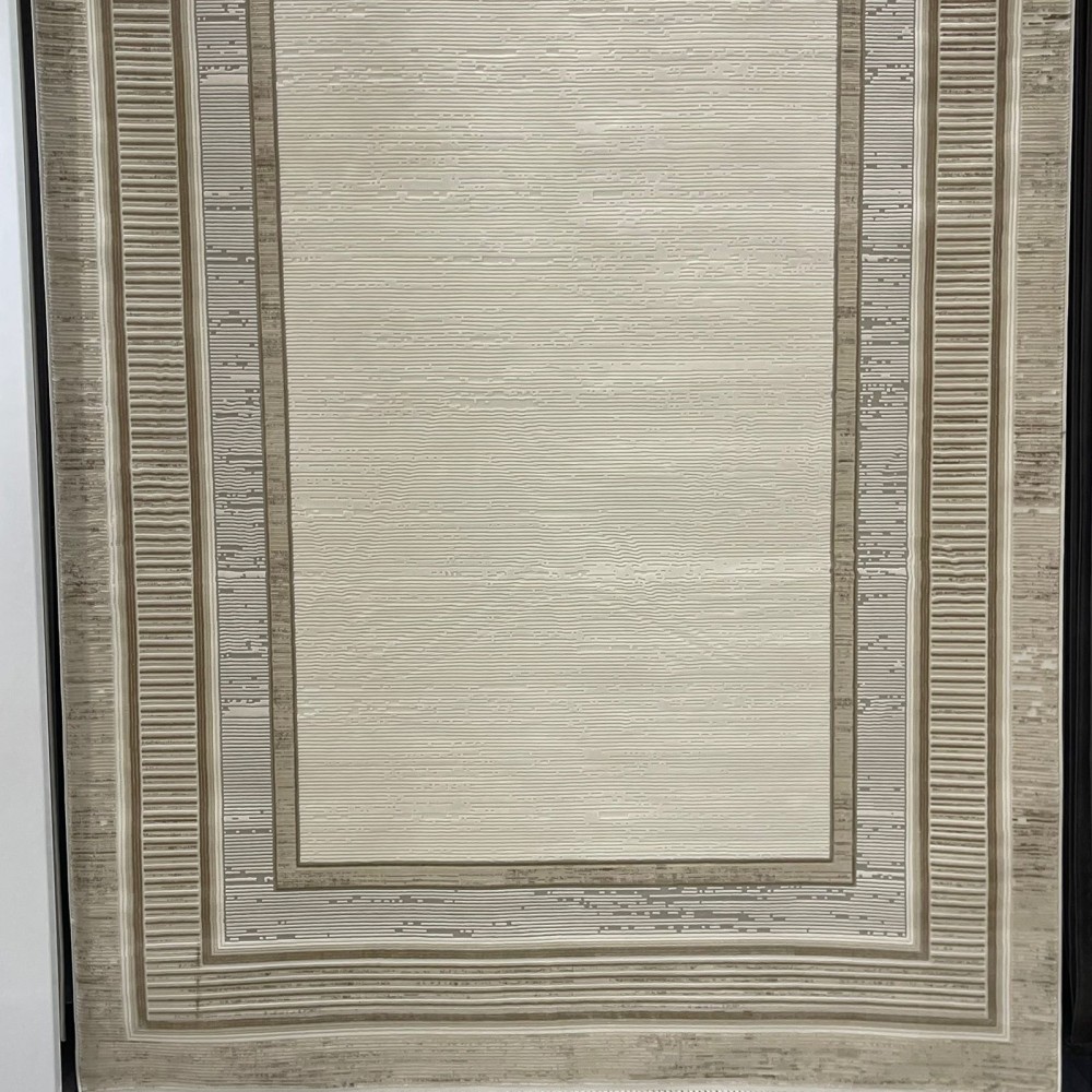 سجاد تركي اطار برواز سيلفيا 40984A بيج مقاس 400*500