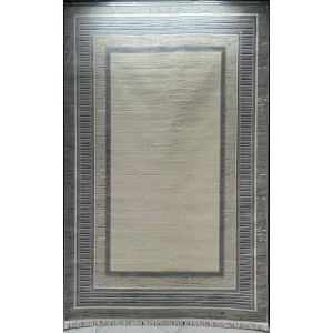 Turkish rug with frame Silvia 40984A blue size 100*200