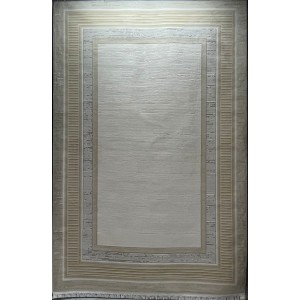 Turkish rug with frame Silvia 40984A golden size 250*350