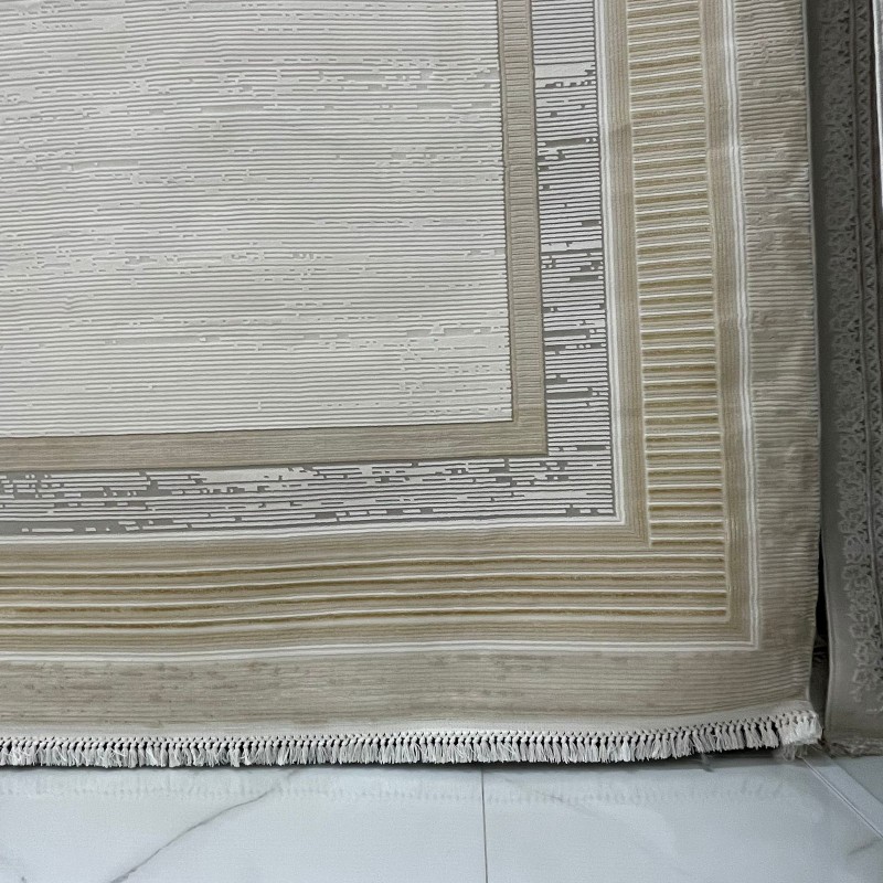 سجاد تركي اطار برواز سيلفيا 40984A ذهبي مقاس 80*150
