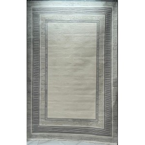 Turkish rug with frame Silvia 40984A gray size 250*350
