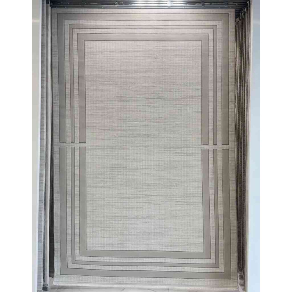 سجاد تركي الاطار برواز تالين رصاصي فاتح مقاس 80*150