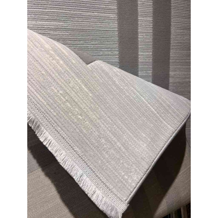 سجاد تركي برواز مودرن طيف BT476 كريم رصاصي مقاس 100*300