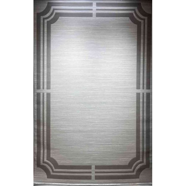 Turkish rug modern frame Saray BT485 cream gray size 250*350