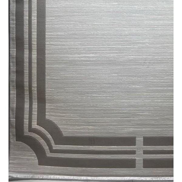 Turkish rug modern frame Saray BT485 cream gray size 250*350
