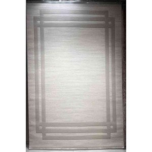 Turkish rug modern frame Saray BT485 cream beige size 50*80