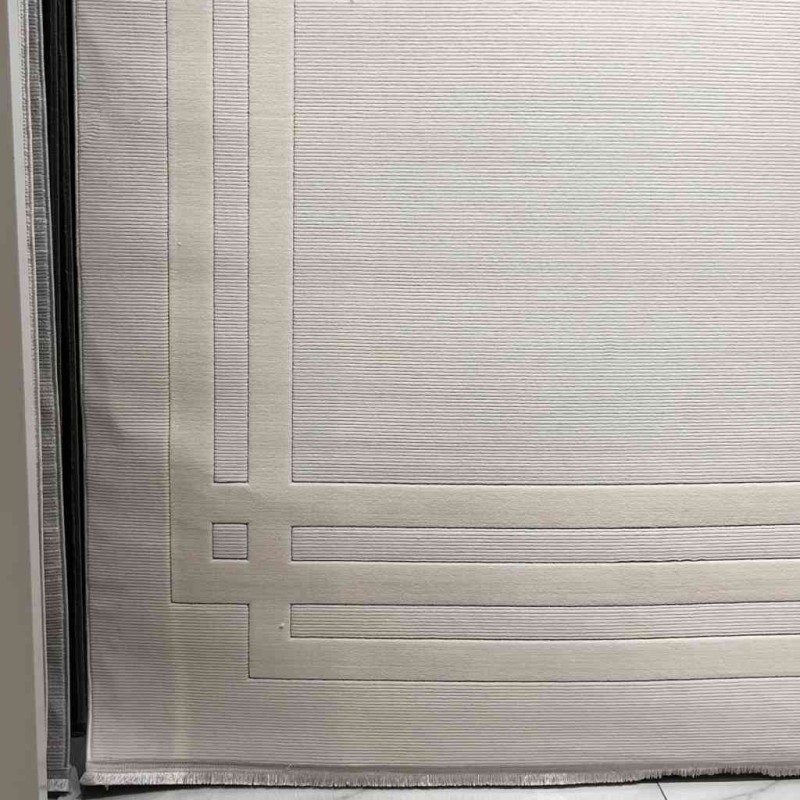 سجاد تركي برواز مودرن طيف BT476 كريم مقاس 100*200