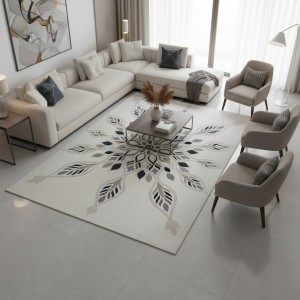 سجاد تركي لافندر N0595A اسود مقاس 400*500
