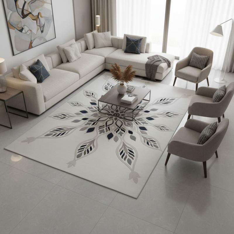 سجاد تركي لافندر N0595A اسود مقاس 80*150