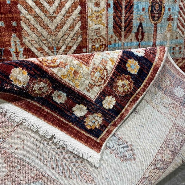 Turkish Bohemian VENİCE Rug 43242A NAVY RED Size 200*300