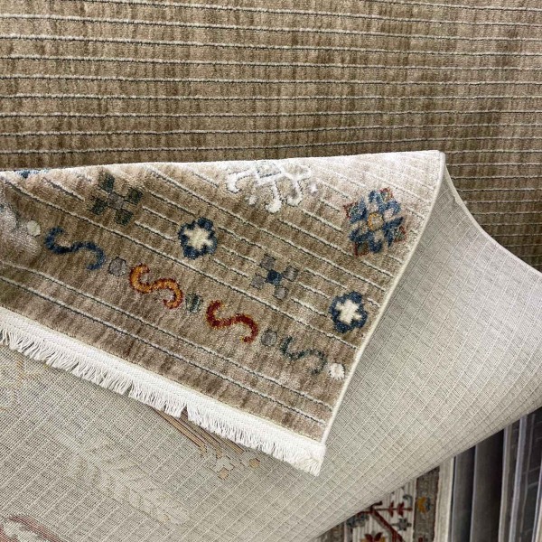 Turkish Bohemian VENİCE Rug 43549A BEIGE Size 200*300