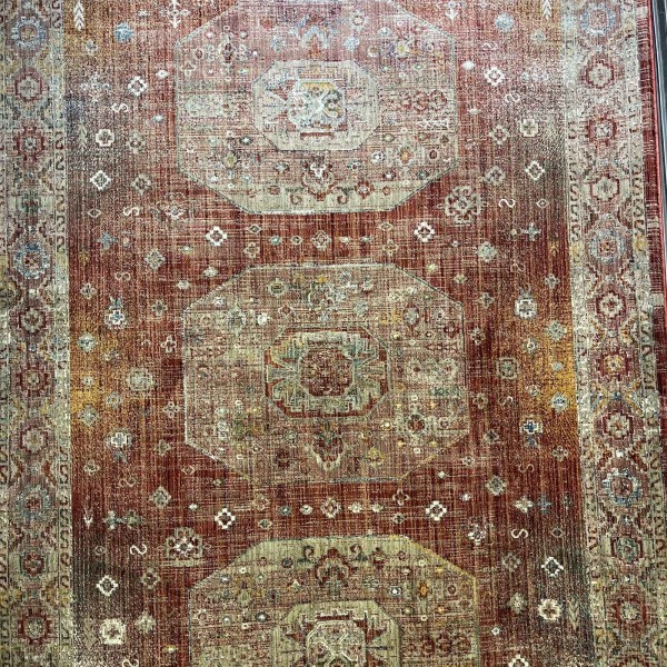 سجاد بوهيمي فينيسيا تركي  43267C احمر مقاس 200*300 سم