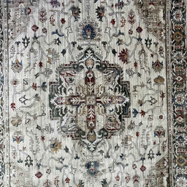 Turkish Bohemian VENİCE Rug 43379A CREAM GREEN Size 300*400