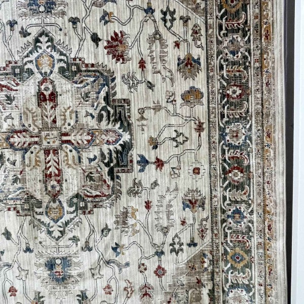 Turkish Bohemian VENİCE Rug 43379A CREAM GREEN Size 300*400