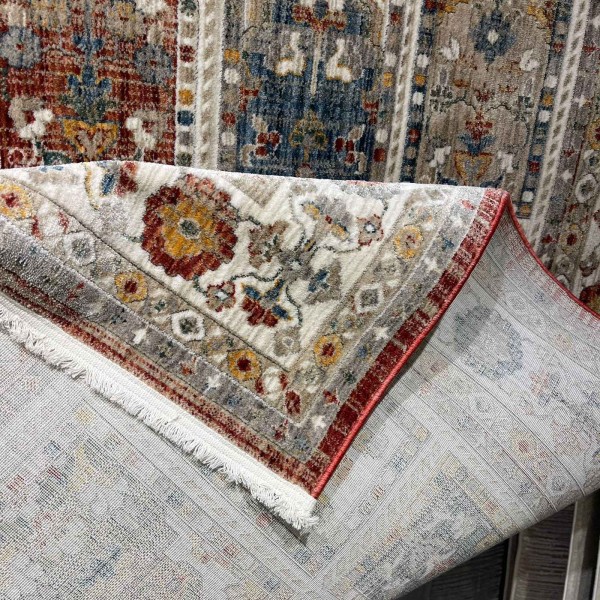 سجاد بوهيمي فينيسيا تركي  43285B كريم احمر مقاس 300*400 سم