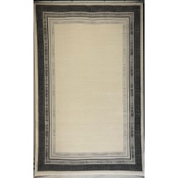 سجاد تركي اطار برواز فيكتوريا 41607A كريم اسود مقاس 100*300