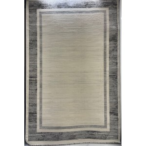 سجاد تركي اطار برواز فيكتوريا 41358A كريم اسود مقاس 300*400