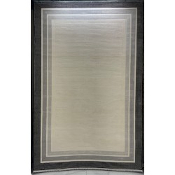 سجاد تركي اطار برواز فيكتوريا 41601A كريم اسود مقاس 250*350