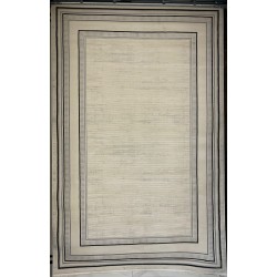 سجاد تركي اطار برواز فيكتوريا 41604A كريم اسود مقاس 250*350