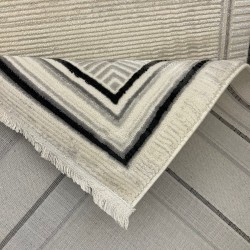 سجاد تركي اطار برواز فيكتوريا 41604A كريم اسود مقاس 200*300 سجاد تركي اطار برواز فيكتوريا 41604A كريم اسود مقاس 200*300