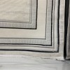 سجاد تركي اطار برواز فيكتوريا 41604A كريم اسود مقاس 250*350