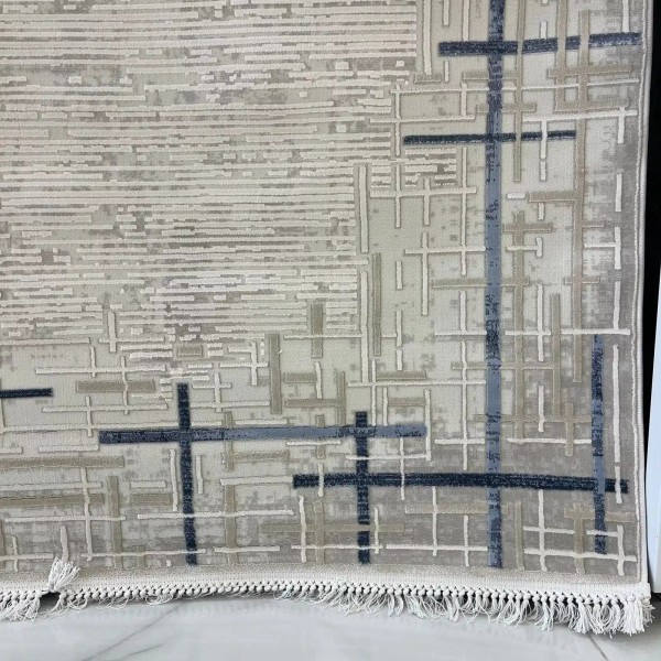 VOGUE Turkish rug 36232A Cream blue size 150*220