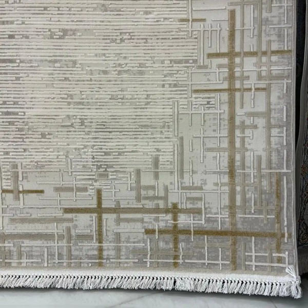 سجاد تركي فوج 36232A كريم ذهبي مقاس 250*350