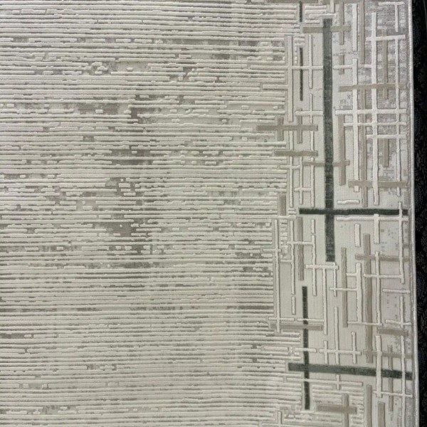 سجاد تركي فوج 36232A كريم رصاصي مقاس 250*350