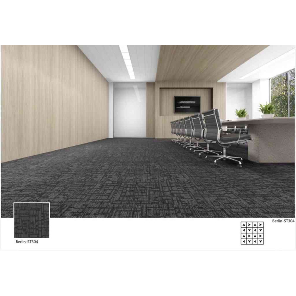 موكيت مربعات ارضيات مكتبية بلاط مكتبي برلين ST304 مقاس 50*50 موكيت مربعات ارضيات مكتبية بلاط مكتبي برلين ST304 مقاس 50*50