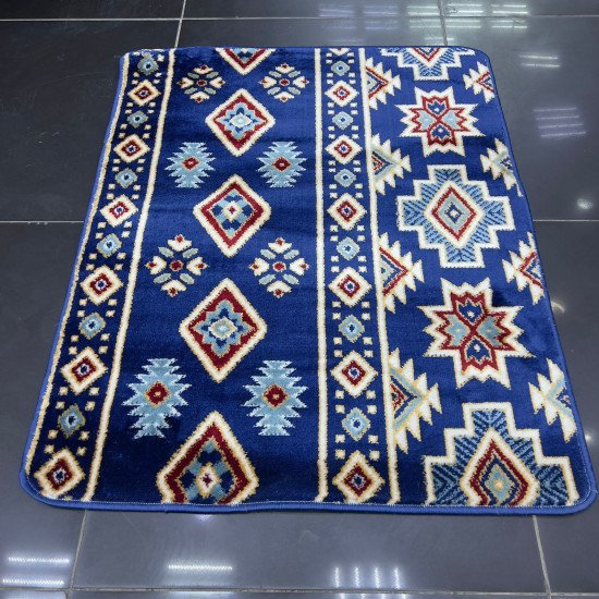 Sadu Sohar navy blue S111 heritage carpet Abu Teir