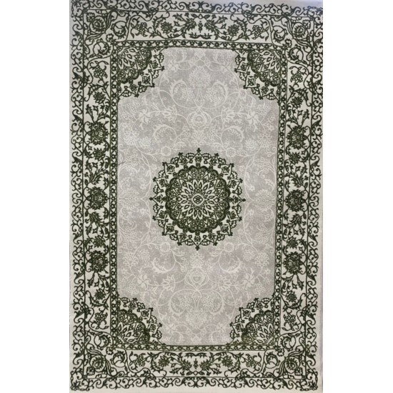 Arwa Carpet 07204B Green Size 150*220