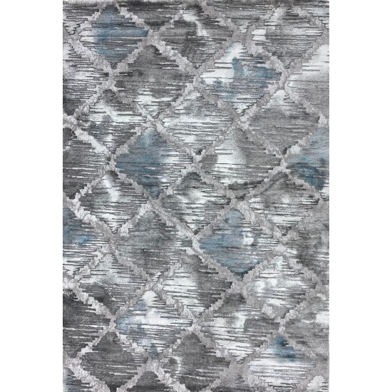 Arwa Carpet 0AS76A Blue and Gray Size 120*170