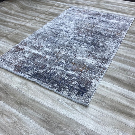 Bulgarian Millennium Carpets 9609 White Dark Gray 100*300