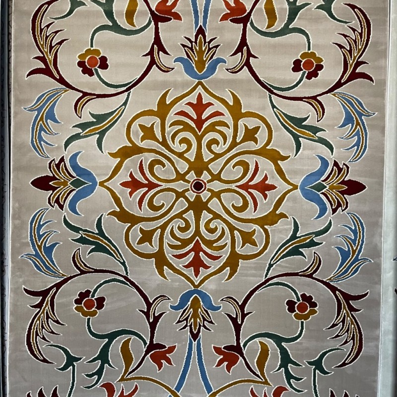 سجاد تركي سوبر الماني F498A بيج مقاس 100*400