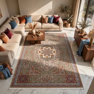 سجاد كرمان تركي HW47A بيج مقاس 200*300
