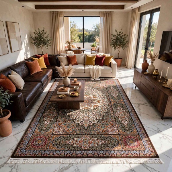 سجاد كرمان تركي HW47A بني مقاس 150*220