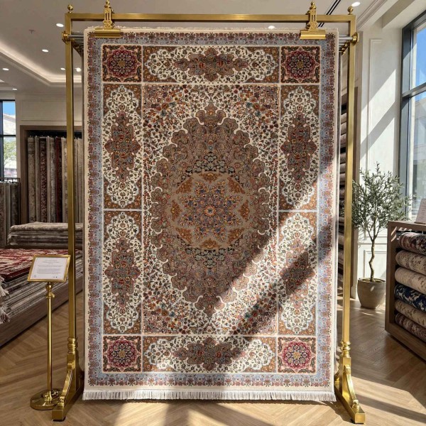 سجاد كرمان تركي HW47A كريم مقاس 100*200