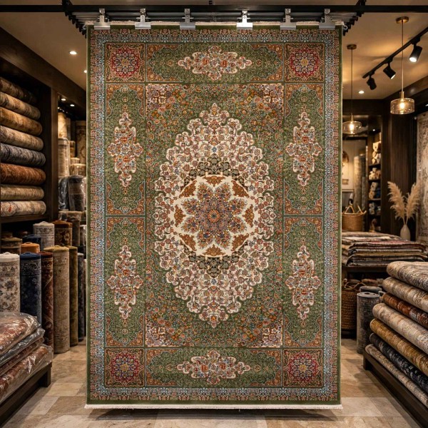 سجاد كرمان تركي HW47A اخضر مقاس 200*300