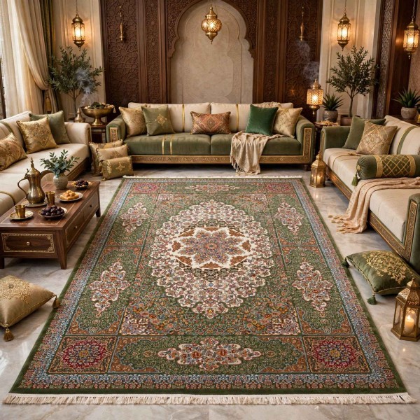 سجاد كرمان تركي HW47A اخضر مقاس 200*300