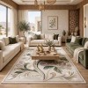 سجاد نقش كويتي تصميم كوري لورين تركي A404A كريم اخضر - مقاس 50*80 سم دعاسة وطاية