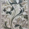 سجاد نقش كويتي تصميم كوري لورين تركي A404A كريم اخضر - مقاس 50*80 سم دعاسة وطاية