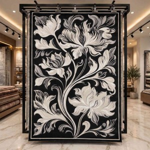 LORIN Turkish Rug Korean Design A404A gray - 100x200 cm Entrance rug
