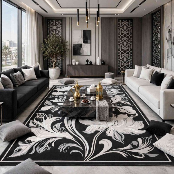 LORIN Turkish Rug Korean Design A404A gray - 100x200 cm Entrance rug