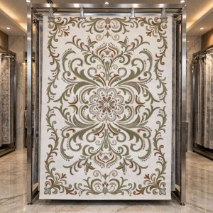 Turkish VELOURA Rug A454A Sky GREEN Size 100*300