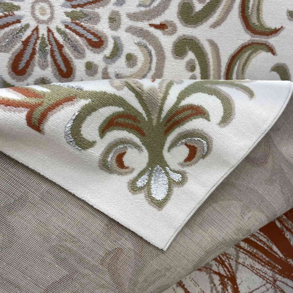 Turkish VELOURA Rug A454A Sky GREEN Size 100*300