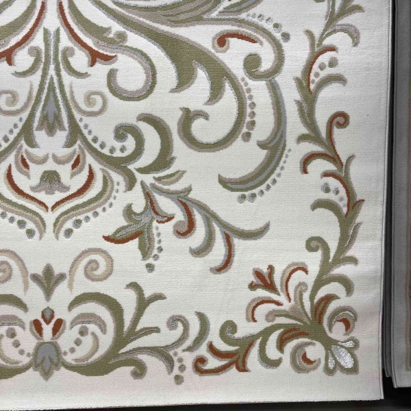Turkish VELOURA Rug A454A Sky GREEN Size 100*300