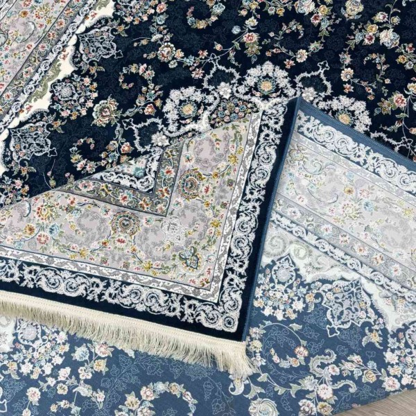 سجاد ايراني عجمي لون سماوي مقاس 250*350