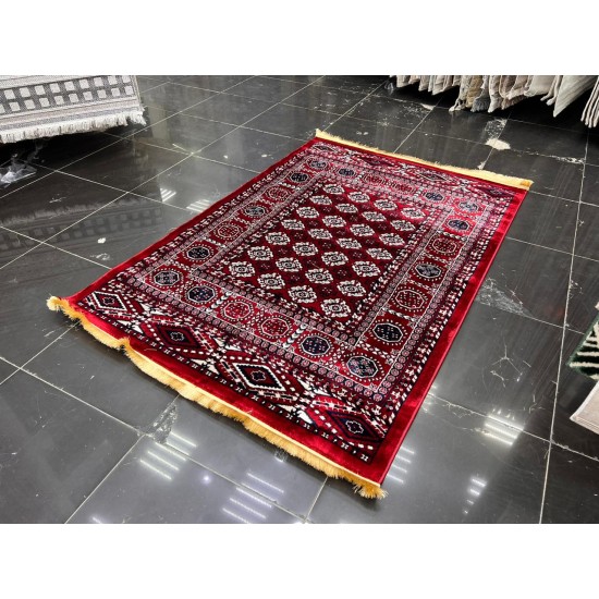 سجاد بخارى تركي 250 احمر مقاس 150*220