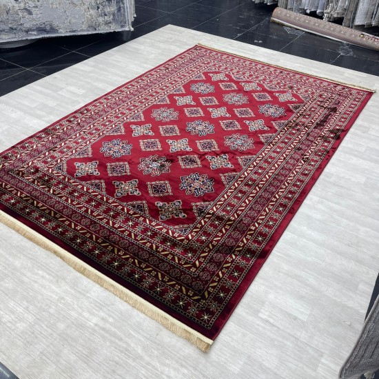 Turkish Bukhara carpet C389A red size 100*300