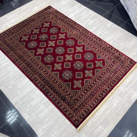 Turkish Bukhara carpet C389A red size 80*150